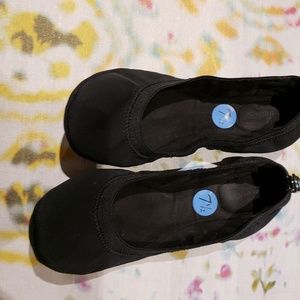 Bandolino Black Ballerina Foldable Flats Sz 7.5